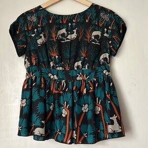 Anthropologie Anna Sui Silk top